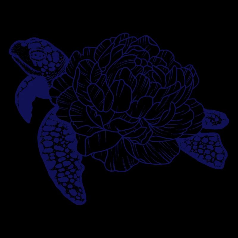 Turtle in rose shell