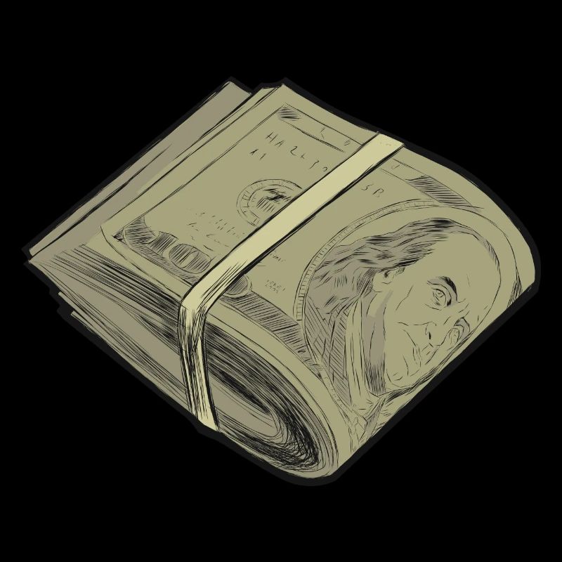 Conception de paquet de devises dollar roll