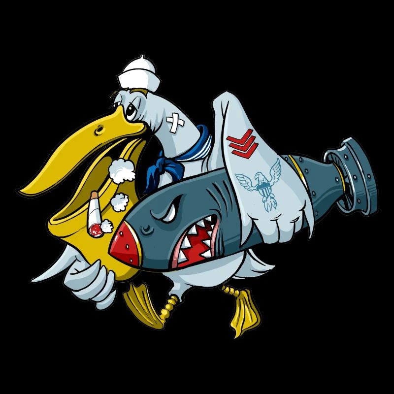 Navy sailors pelican