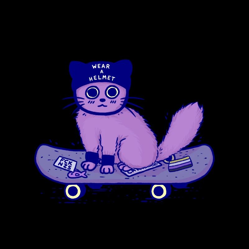 Skateboard chat « Wear a Helmet »