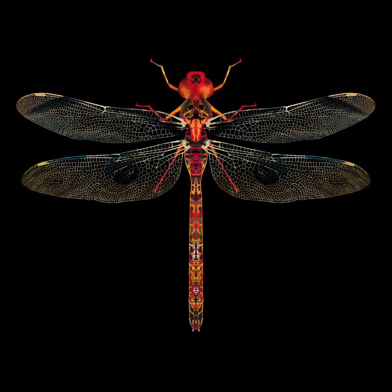 Libelle farbenfroh