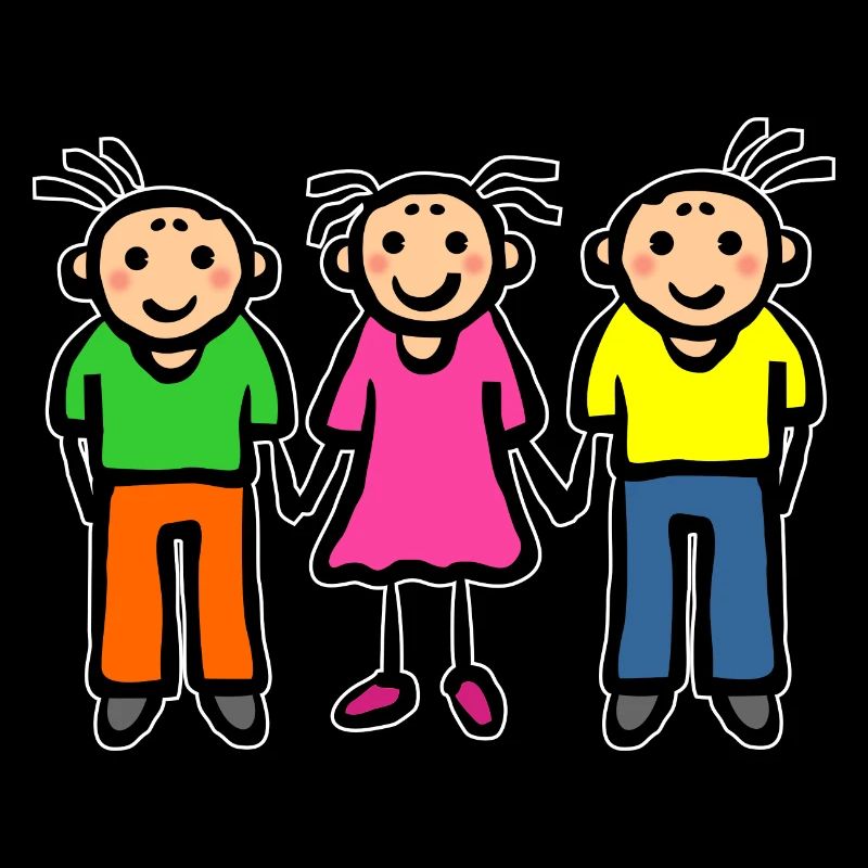 Three children - parents single parent siblings