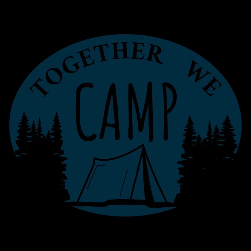 Ensemble, nous campons - Camping Trees Forest Mountains
