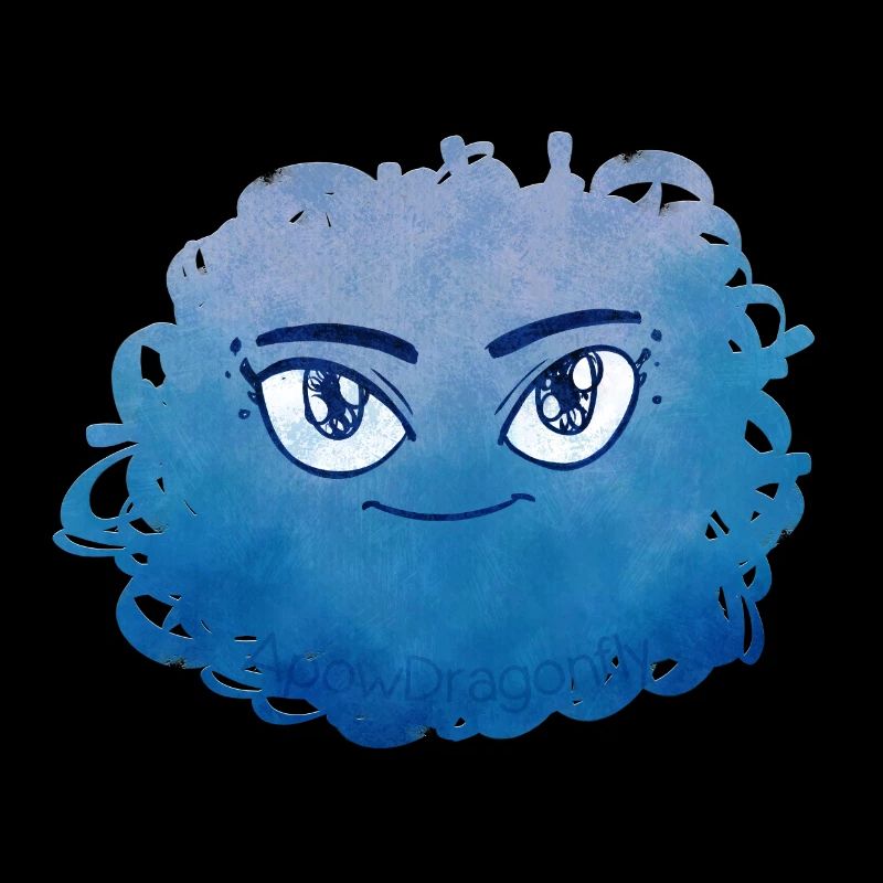 Petit Monstre pelote n°6 – bleu