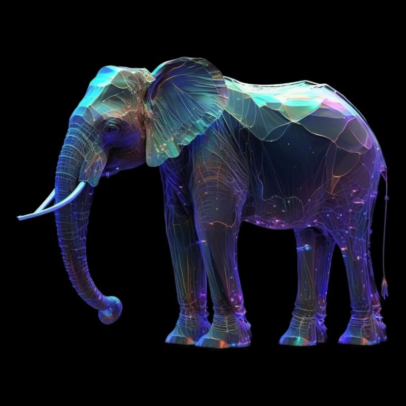 Elephant iriscent I