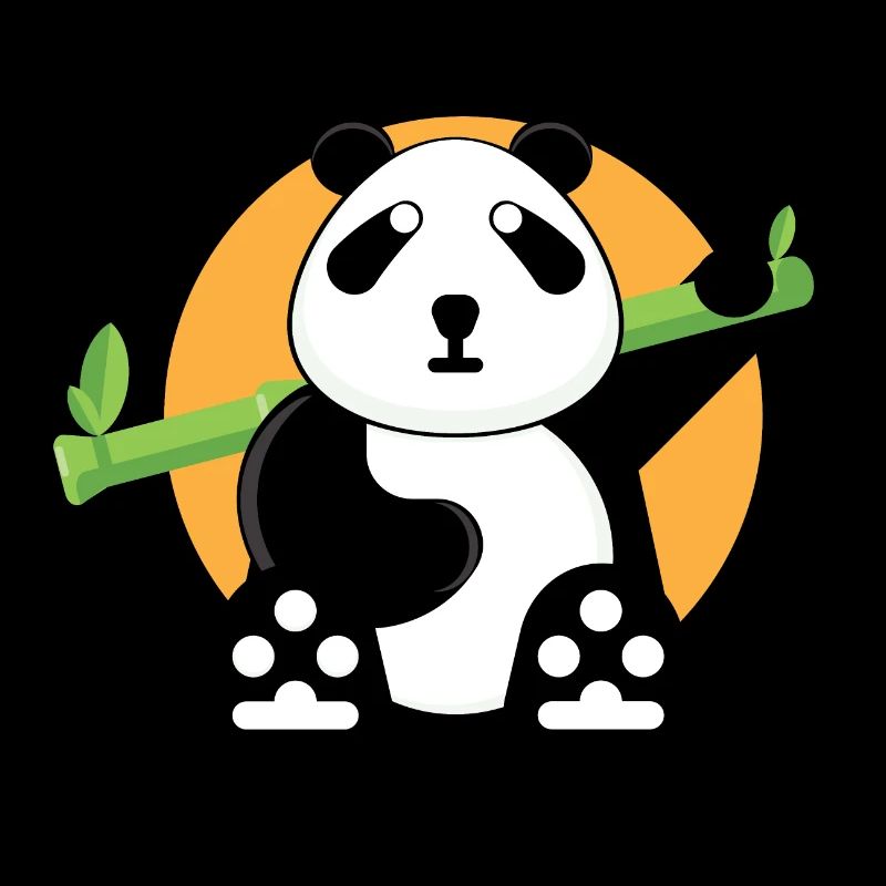 Panda en forêt.