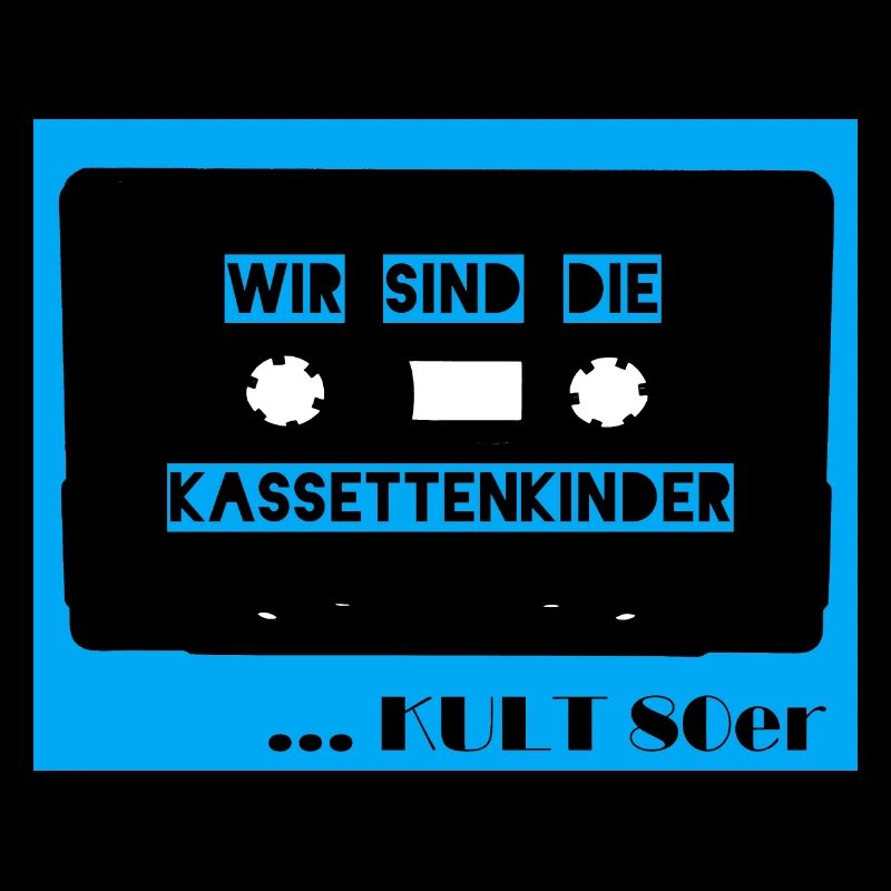 Wir sind die Kassettenkinder - hellblau