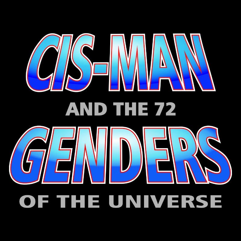 Cis-Man - Mann-80er Jahre Satire-Geschlecht-Ver.1