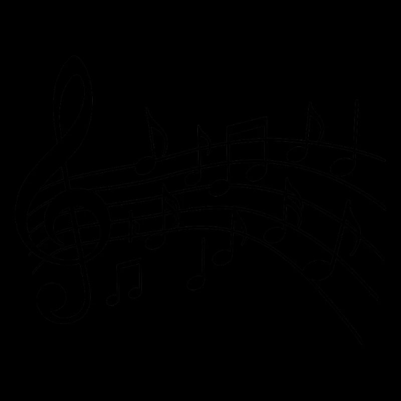 Musical Notes Variant 2 Black