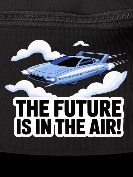 Retro Futuristic Flying Car Design