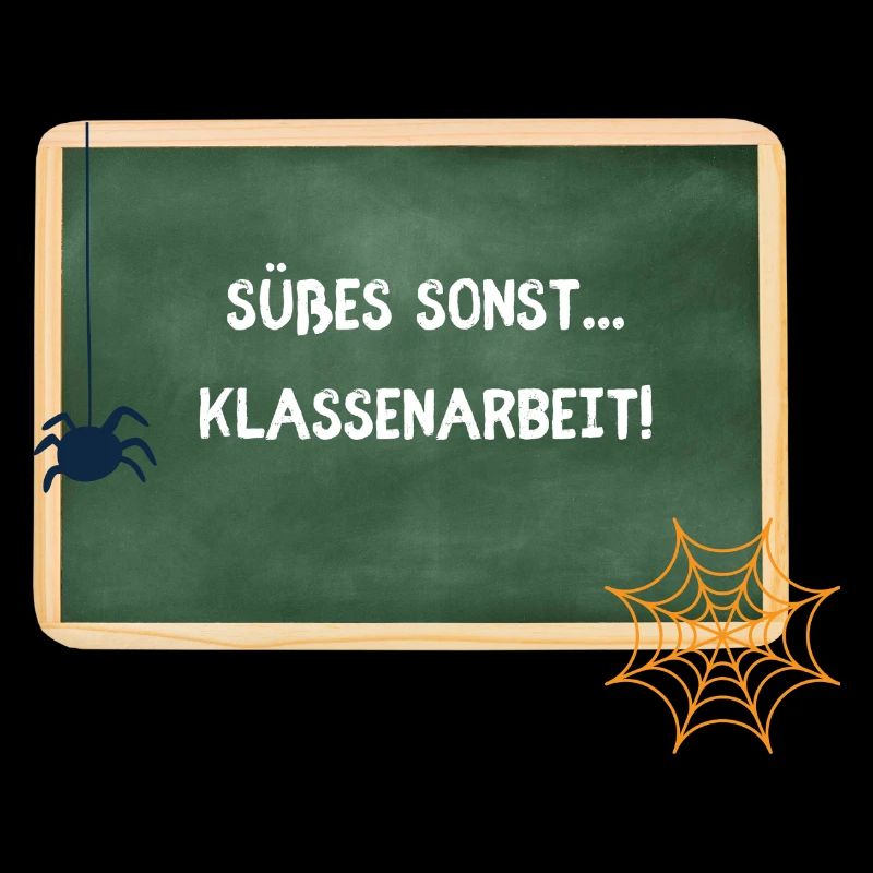 Süßes Sonst Klassenarbeit - Halloween Lehrerin