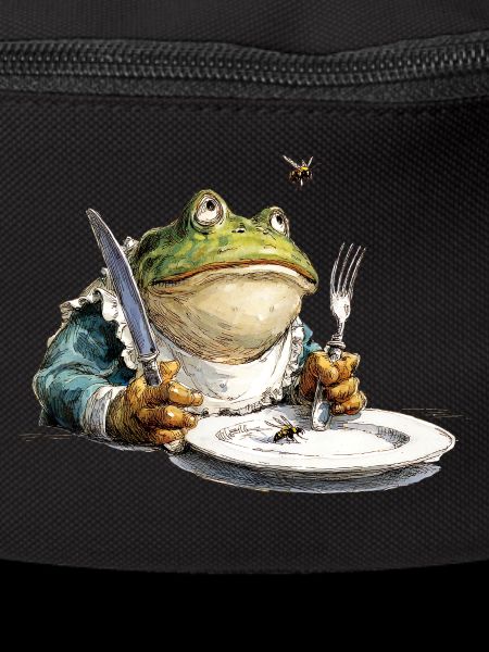 Kitchen frog with plate