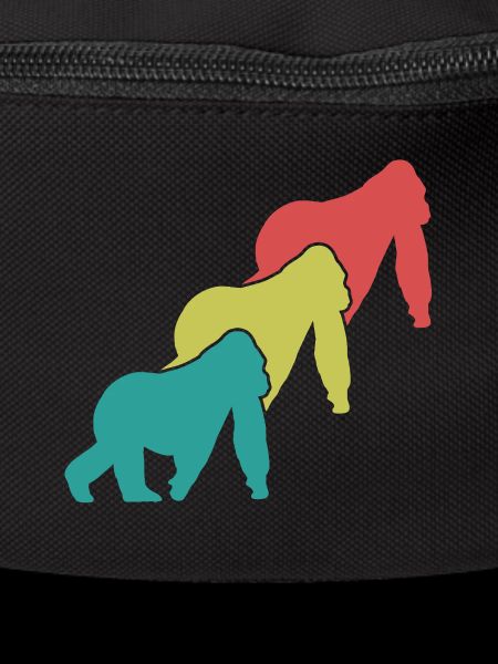 Three Monkeys Silhouettes Retro