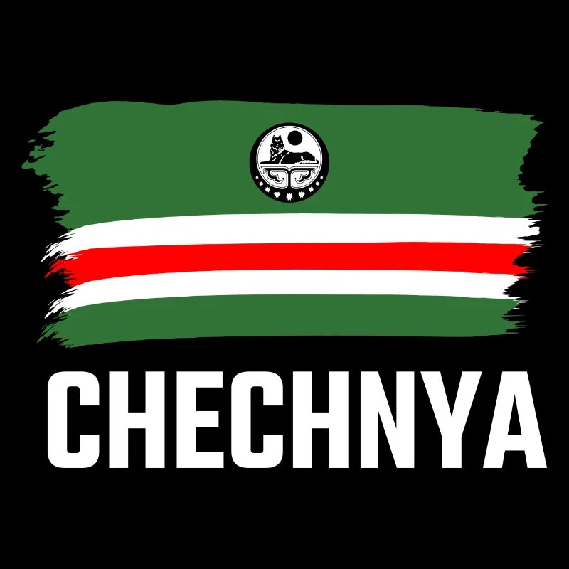 Tchétchénie Tchétchétchène Tschetschenien Tschetschene Drapeau