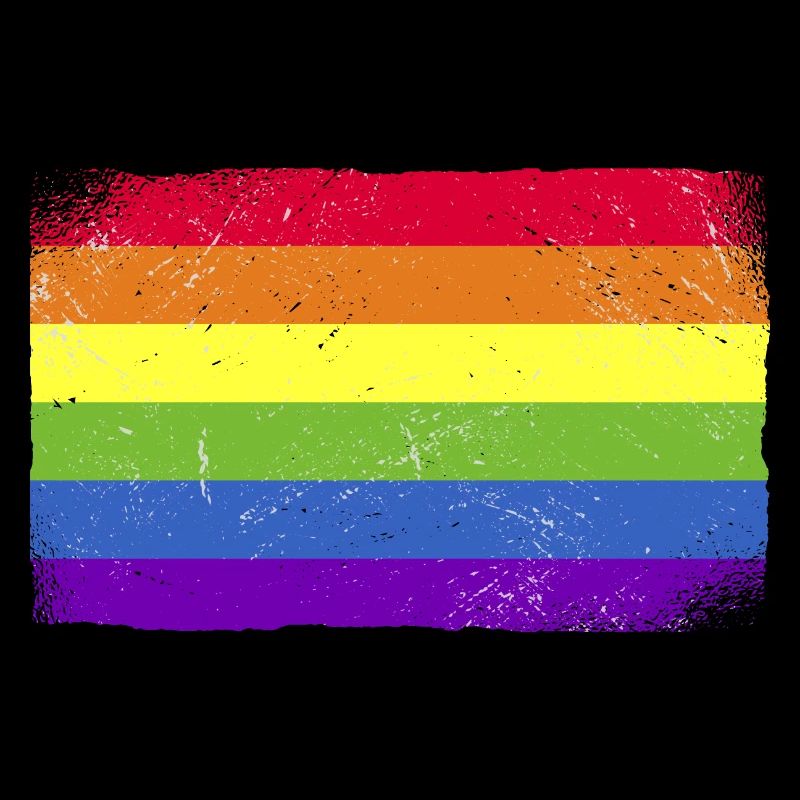 LGBTQ CSD Regenbogen Flagge Bunt