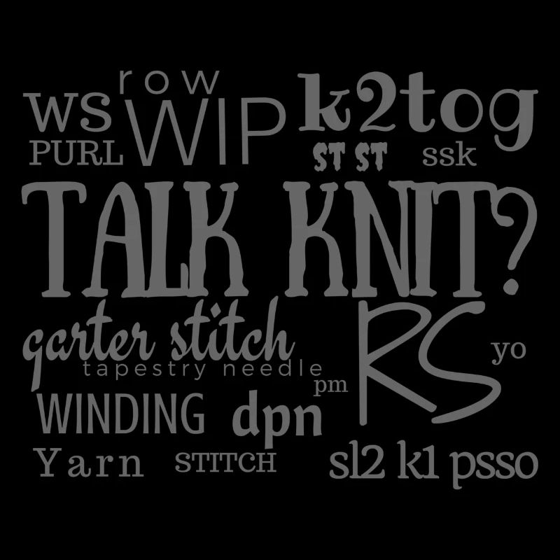 Talk-Knit?, Grau