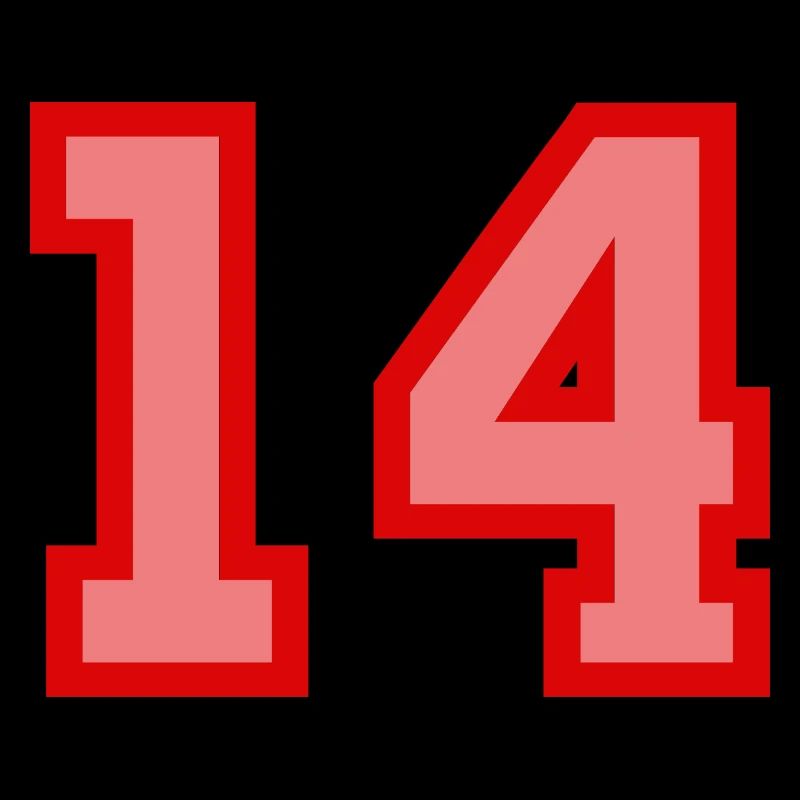 Cool Retro Retrostyle Jersey Number Back Number