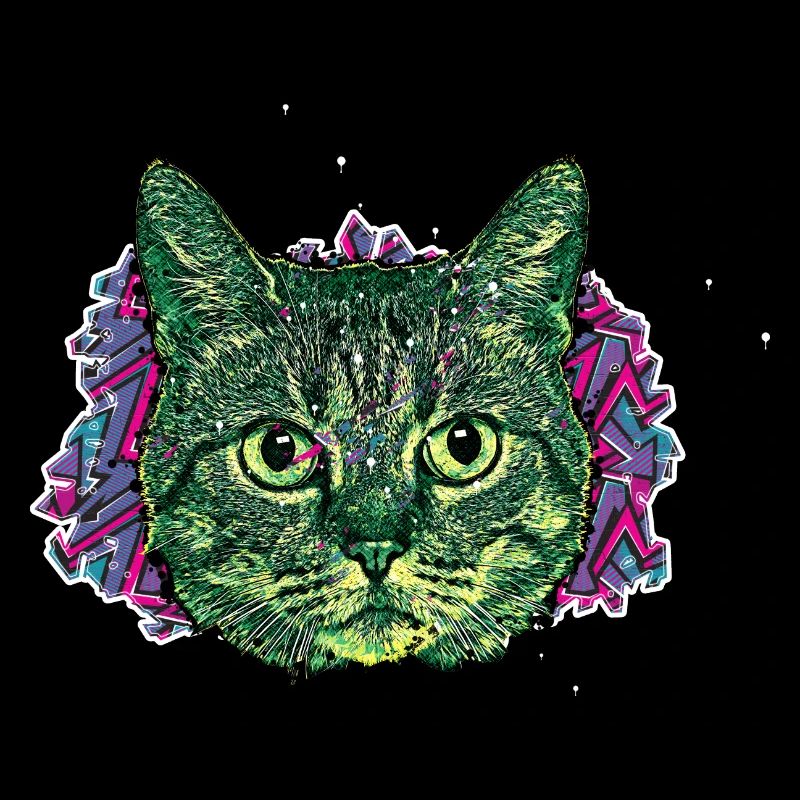 Tête de chat - En graffiti #2
