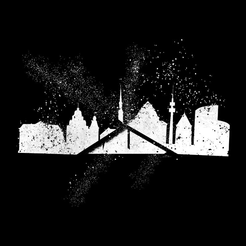Dortmund Germany City Skyline Grunge Splash