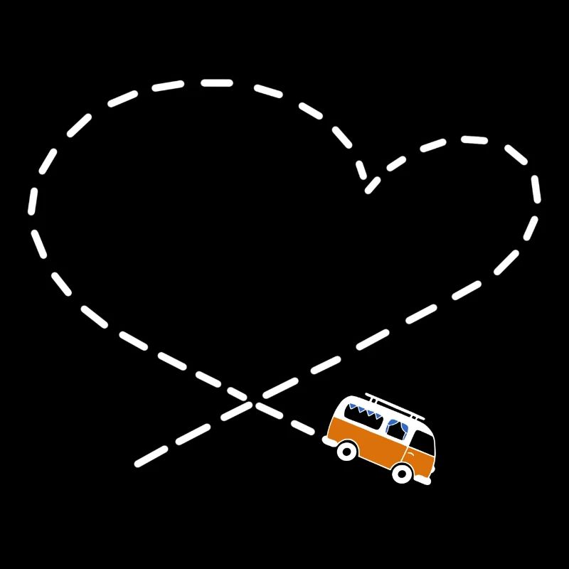 Camper love Bus Camping Herz