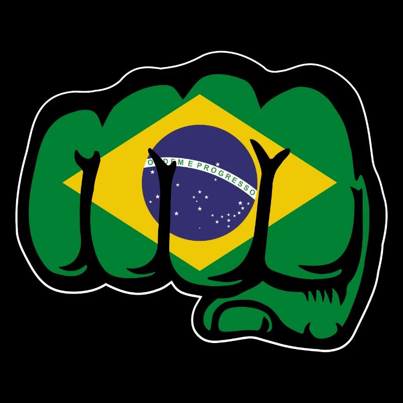 Brasilien Flagge Hand Faust