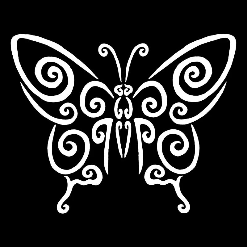 Symbol eines weißen Schmetterlings