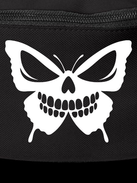 Intricate Butterfly Skull Design