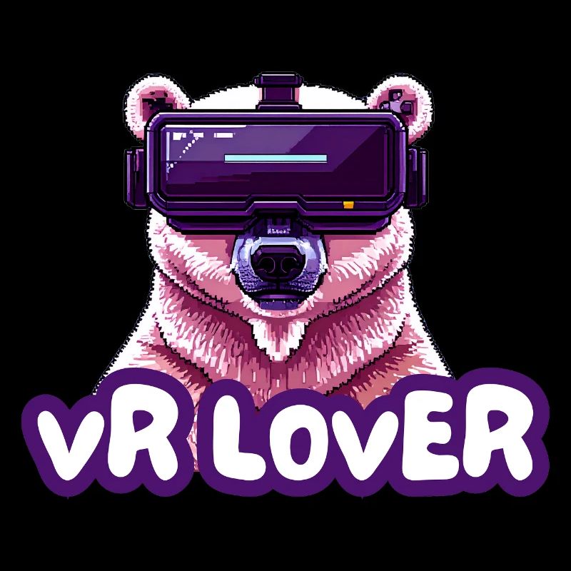 VR Bear with Virtual Reality Glasses