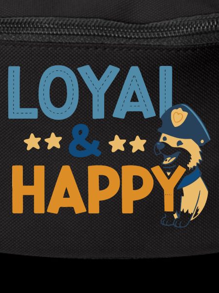 Loyal & Happy Police Dog