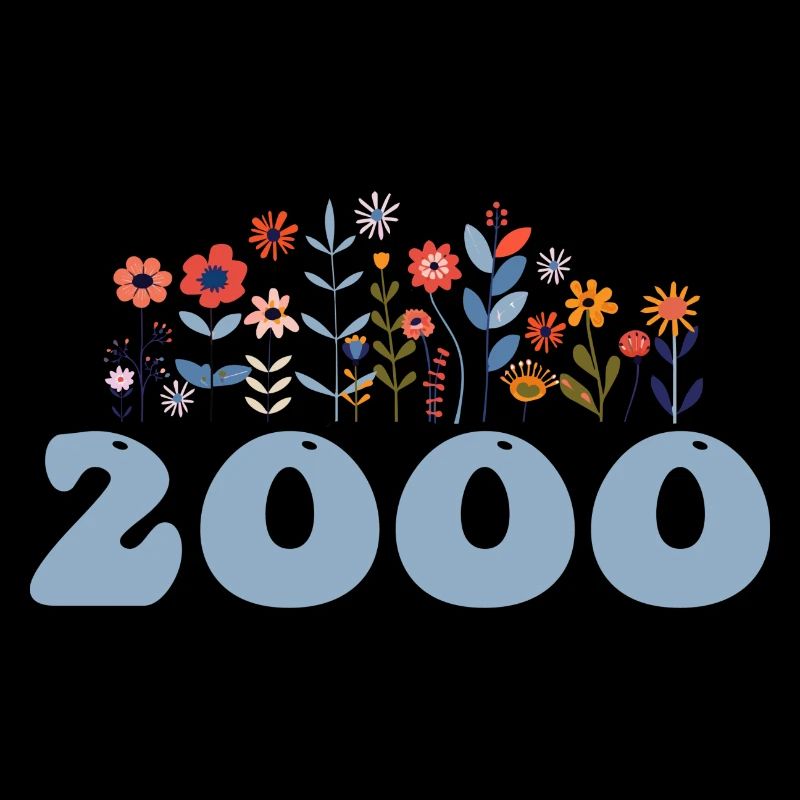 2000 motif floral 2000 thème floral fleurs 2000