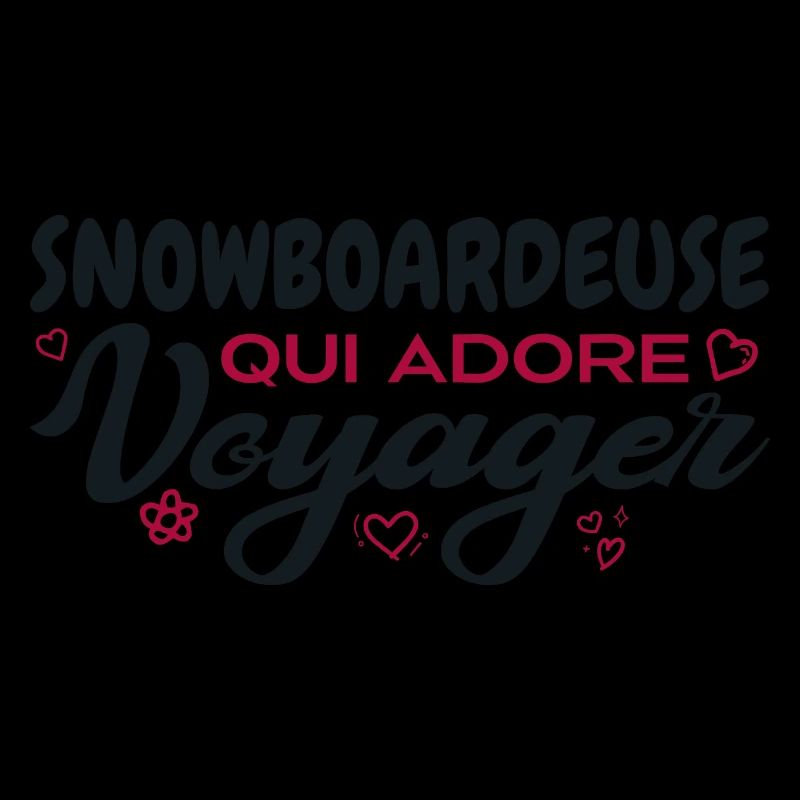 Snowboardeuse globe-trotteuse passionnée de voyage