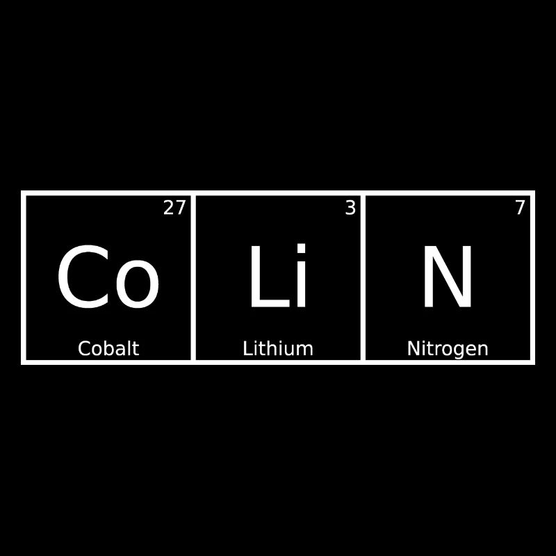 Colin Name First Name Chemistry Periodic Table Elements