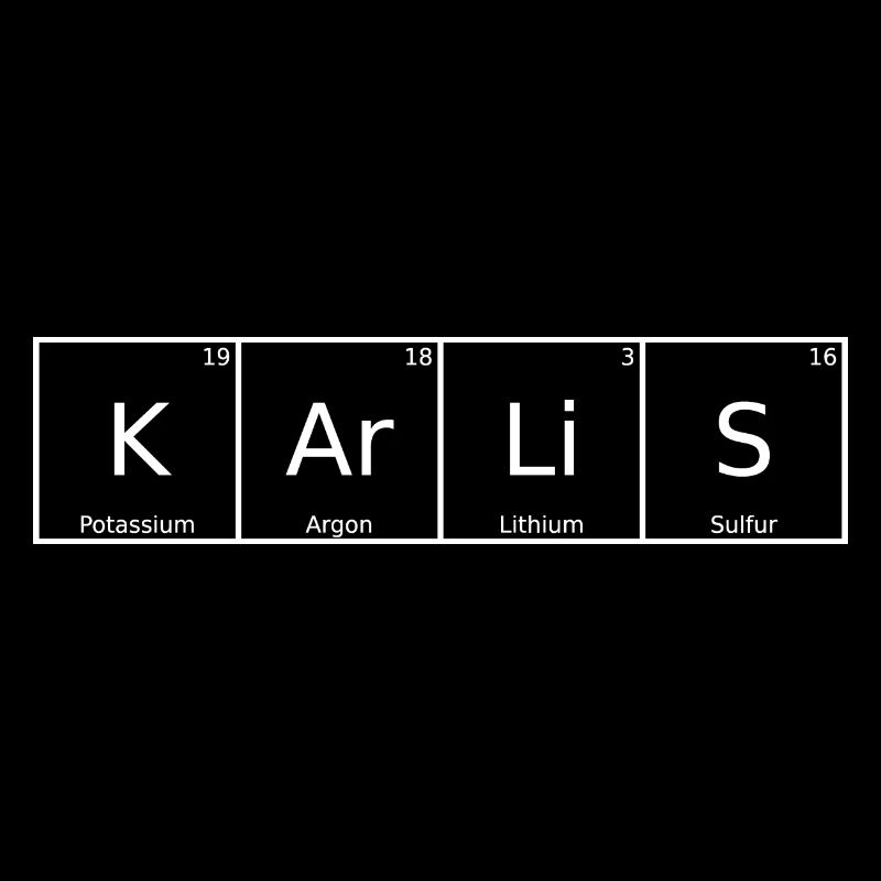 Karlis Name First Name Chemistry Periodic Table Elements