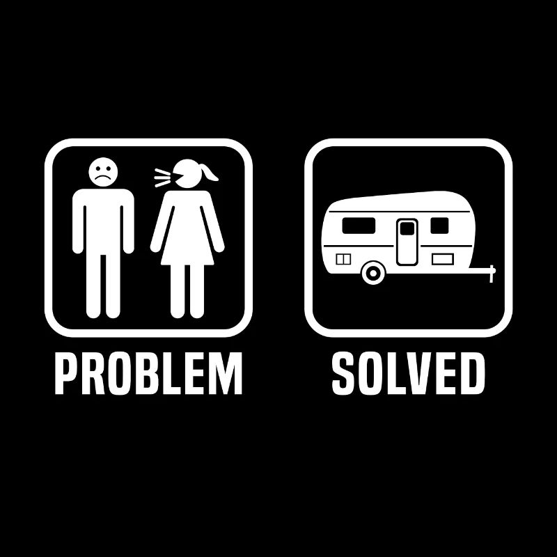 Problem solved caravan caravanning gift for camper