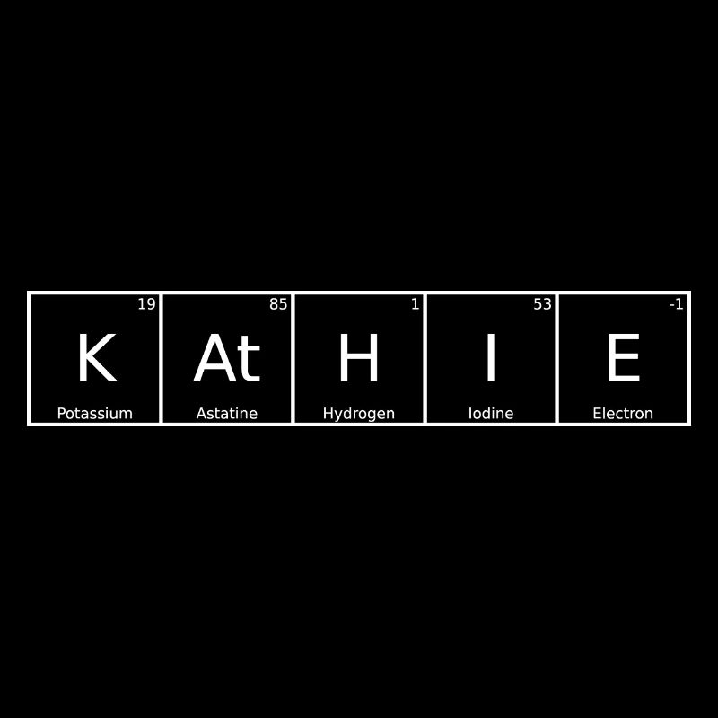 Kathie Name First Name Chemistry Periodic Table Elements