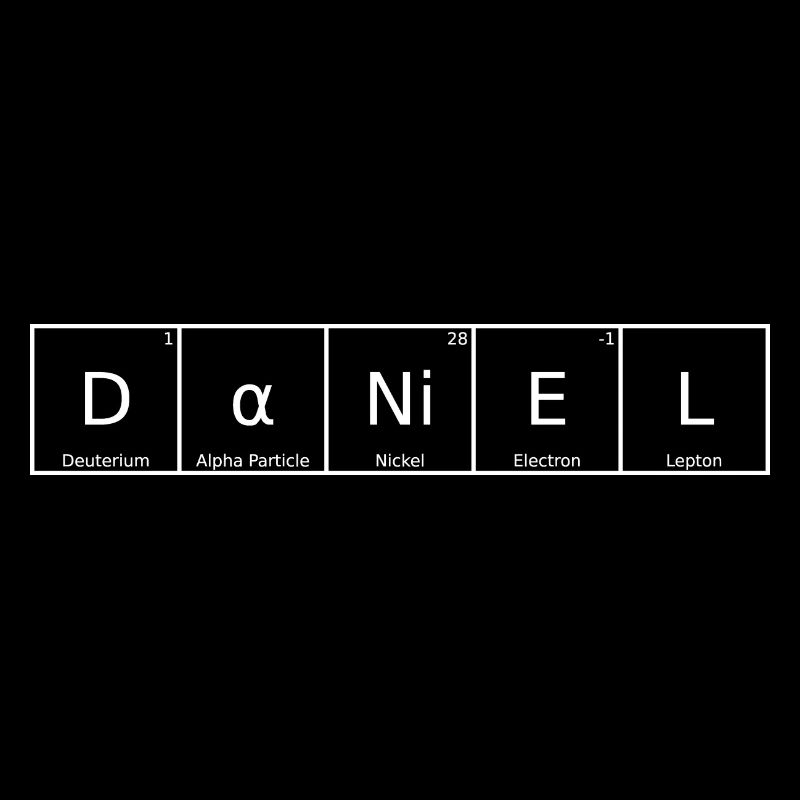 Daniel Name Vorname Chemie Periodensystem Elemente