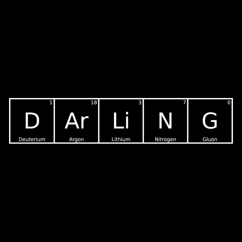 Darling Nom Prénom Chimie Tableau périodique Élément