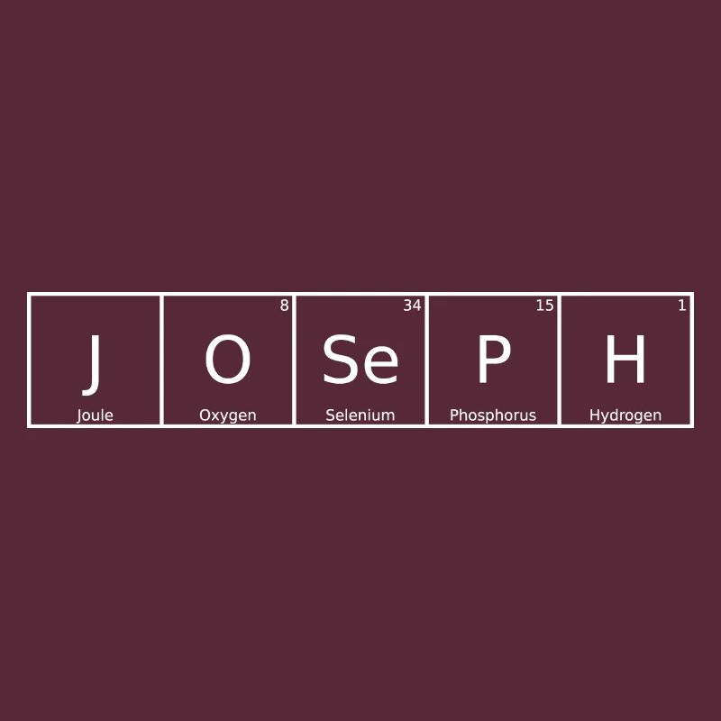 Joseph Name First Name Chemistry Periodic Table Elements