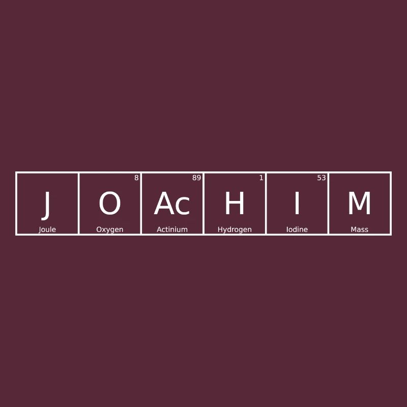 Joachim Name First Name Chemistry Periodic Table Element