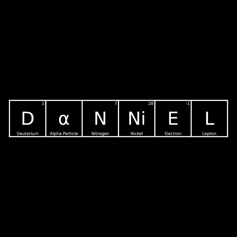Danniel Nom Prénom Chimie Élément du tableau périodique