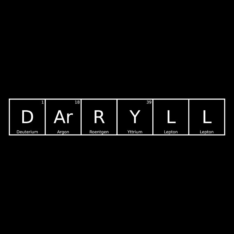 Darryll Nom Prénom Chimie Élément du tableau périodique