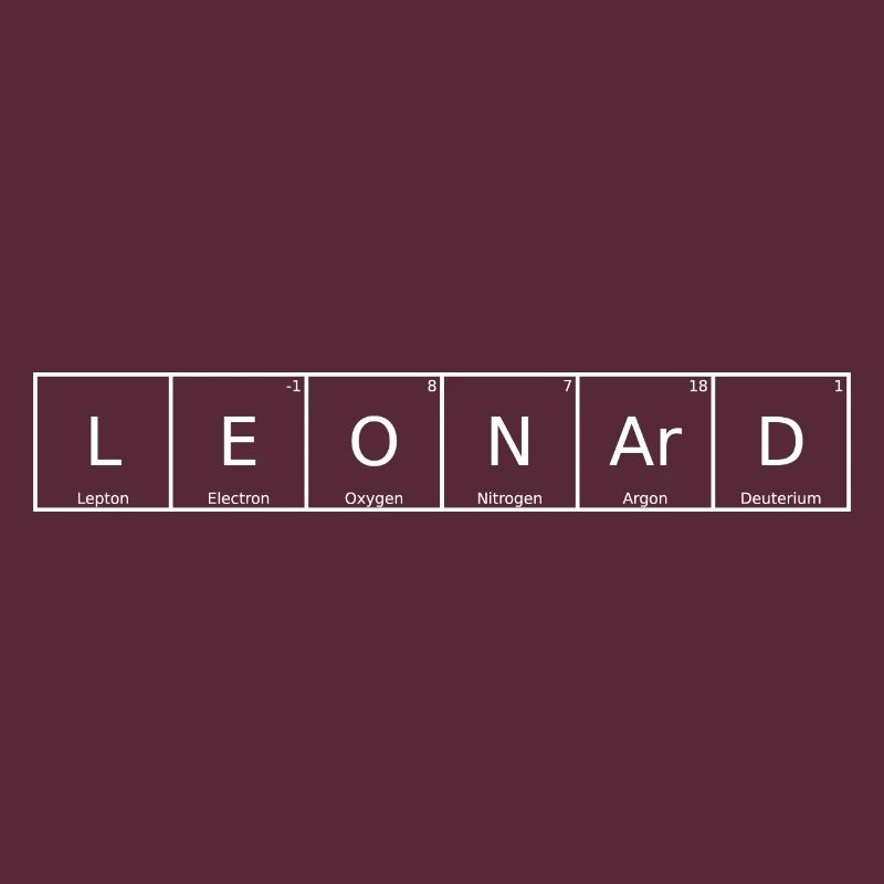 Leonard Name First Name Chemistry Periodic Table Element