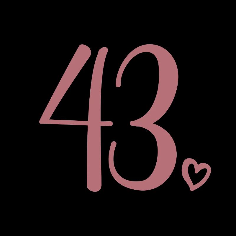 Süße Nummer 43, 43 Jahre alt, Geschenk zum 43. Geburtstag