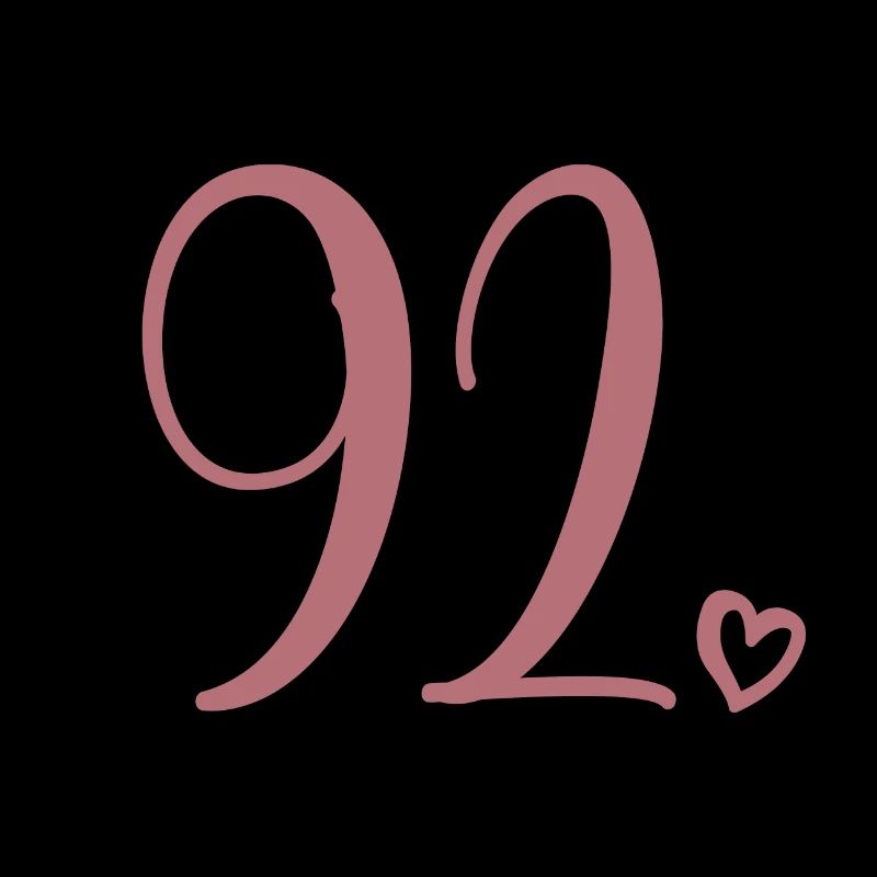 Süße Nummer 92, 92 Jahre alt, 92. Geburtstag Geschenk