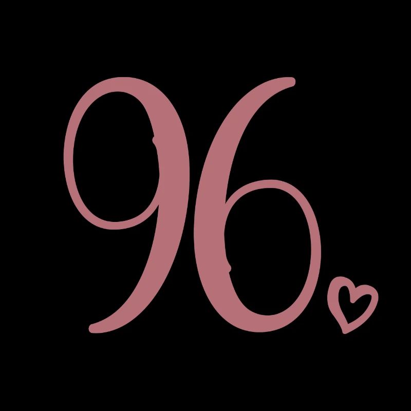 Cute Number 96, 96 Years Old, 96th Birthday Gift