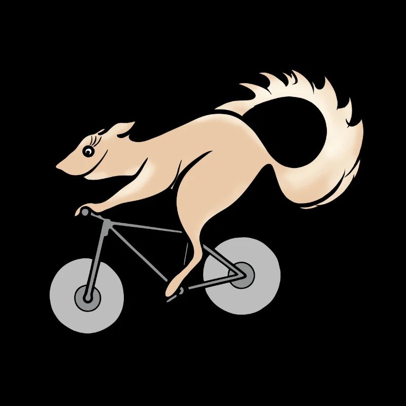 Fahrrad und Eichhörnchen