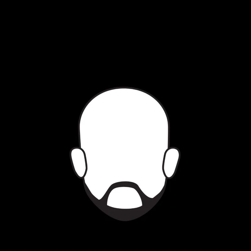 Geiler Typ Mit Bart & Glatze Glatzkopf Bartträger