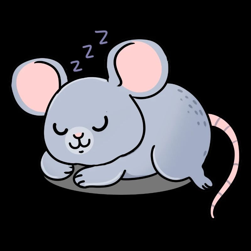 Maus schlafend
