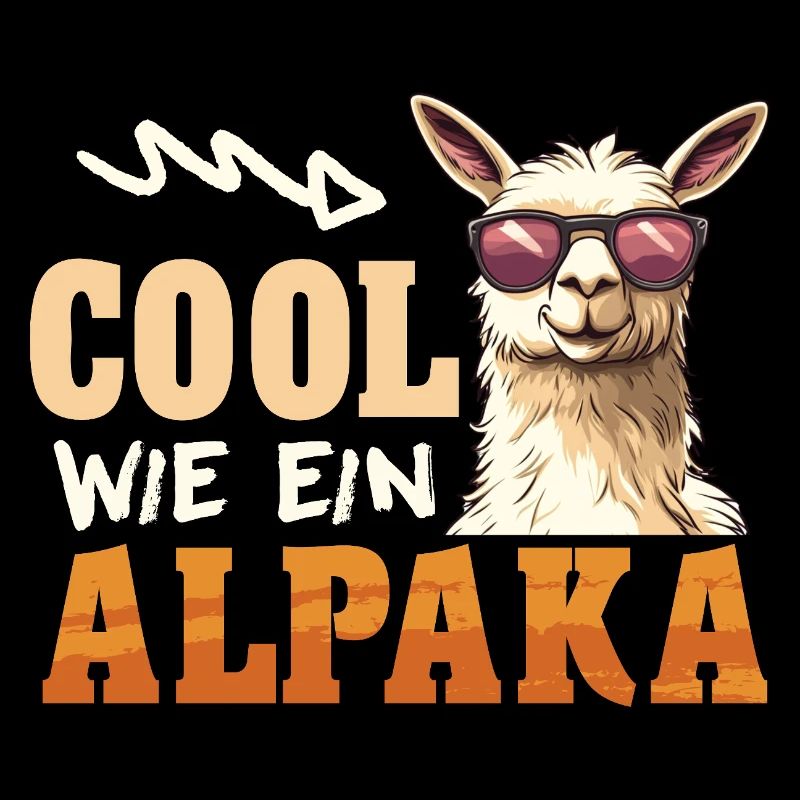Éventail d’alpaga COOL COMME UN LAMA D’ALPAGA Drôle
