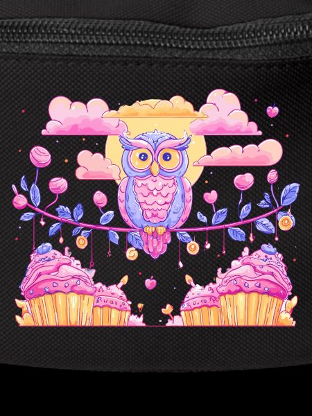 Pastel owl magic over cupcakes